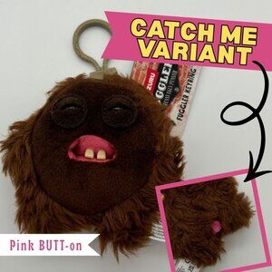 CATCH ME Fuggler HEDGE GROG 5" Collectible Plush Clip *Pink Button Variant* NWT